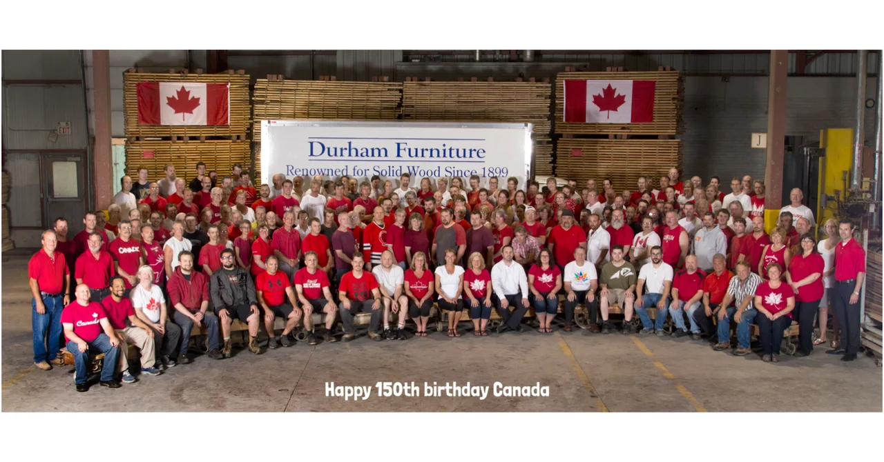 Durham Furniture celebrating Canada 150!