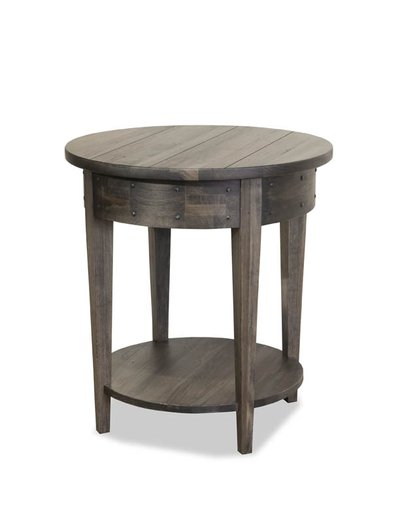 Solid Accents Distillery Round Lamp Table