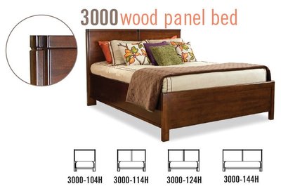 3000 Perfectbalance Beds Double Wood Panel Headboard