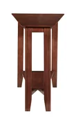 Solid Accents Eclectic Shelf Wedge Table