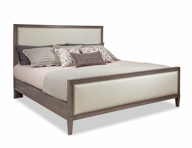 King Upholstered Panel Bed Durham Furniture