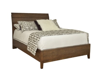 Defined Distinction King Wood Plank Bed with Wooden Base