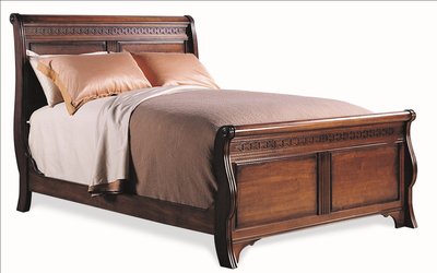 George Washington Architect Queen Sleigh Bed